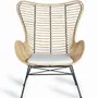 Chairs - Set of 2 rattan and metal chairs - GINER Y COLOMER