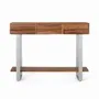 Console table - Console table in natural acacia wood and metal - GINER Y COLOMER