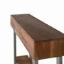 Console table - Console table in natural acacia wood and metal - GINER Y COLOMER