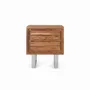 Night tables - Acacia wood and metal bedside table - GINER Y COLOMER