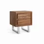 Night tables - Acacia wood and metal bedside table - GINER Y COLOMER