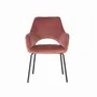 Chairs - Set of 4 brown velvet and metal chairs - GINER Y COLOMER
