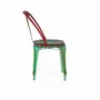 Chairs - Set of 2 multi-colored hand-painted metal chairs - GINER Y COLOMER