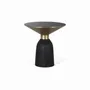 Coffee tables - Coffee table with tempered glass top and metal frame, modern style - GINER Y COLOMER