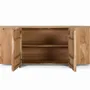 Sideboards - Rustic acacia and metal sideboard, natural elegance - GINER Y COLOMER