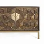 TV stands - 4-door TV cabinet in mango wood and metal base - GINER Y COLOMER
