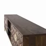 TV stands - 4-door TV cabinet in mango wood and metal base - GINER Y COLOMER