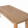 Tables basses - Table basse rectangulaire en bois d'acacia massif - GINER Y COLOMER