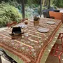 Linge de table textile - Nappes coton imprimées au tampon de bois, 160 x 250 cm - MAISON LILO