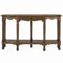 Console table - Hand-carved console table made from recycled teak wood - GINER Y COLOMER