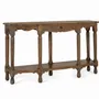 Console table - Hand-carved console table made from recycled teak wood - GINER Y COLOMER