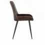 Chairs - Natural dark brown leather chair - GINER Y COLOMER