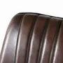 Chairs - Natural dark brown leather chair - GINER Y COLOMER