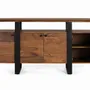 Sideboards - 4-door sideboard in rosewood with metal legs - GINER Y COLOMER