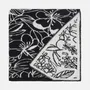 Throw blankets - 160x180cm Reversible Wool Blanket, 'Floral Figment' - SHAKU