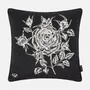 Fabric cushions - Rose Bramble Velvet Cushion Cover, 40x40cm - SHAKU