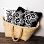 Fabric cushions - 'Lei' Velvet Cushion Cover, 40 x 40cm - SHAKU
