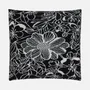 Fabric cushions - 'Floral Figment' Wool Cushion, 50x50cm - SHAKU