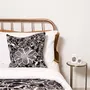Fabric cushions - 'Floral Figment' Wool Cushion, 50x50cm - SHAKU