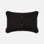 Fabric cushions - 'Meadow' Hand Embroidered Italian Cushion, 50 x 35 cm - SHAKU