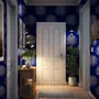 Wallpaper - Dahlia Indigo Wallpaper - SHAKU