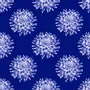 Wallpaper - Dahlia Indigo Wallpaper - SHAKU