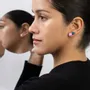 Children's apparel - Basic Mini / Best-Selling Set of 5 Upcycled Earrings for all ages - PAMELA COROMOTO