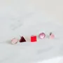 Children's apparel - Basic Mini / Best-Selling Set of 5 Upcycled Earrings for all ages - PAMELA COROMOTO
