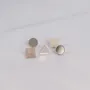 Jewelry - BASIC / Everyday Icons – Upcycled Geometric Stud Earrings - PAMELA COROMOTO