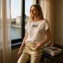 Prêt-à-porter - tee-shirt en lin recto verso - JEANNE A DIT