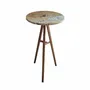 Autres tables - Table haute plateau granite dorée - Triplette - Diamètre 60cm - C'EST BIEN FAIT