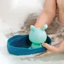 Accessoires pour bain enfants - Bateau de Bain - Silicone - Lapin à Ventouse - LUDI