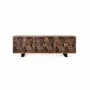 Buffets - Buffet bois d'acacia naturel et noir plus métal - GINER Y COLOMER
