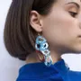 Bijoux - Voronoi Earrings – Bold Architectural Statement Jewelry - PAMELA COROMOTO