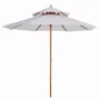 Parasols - Parasol en bois peuplier droit 2 toits - AOSOM BUSINESS