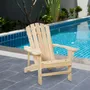 Lawn armchairs - Adirondack garden chair in solid fir wood - AOSOM BUSINESS