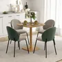 Dining Tables - Designer dining table with beveled finish for 4 people in rubberwood - AOSOM BUSINESS