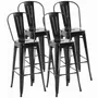 Tabourets - Lot de 4 tabourets de bar industriel - AOSOM BUSINESS