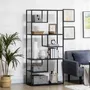 Bookshelves - Industrial style bookcase storage shelf 7 levels - AOSOM BUSINESS