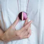 Jewelry - Dexel Necklace / Constructivist-Inspired pendant with sculptural lines - PAMELA COROMOTO