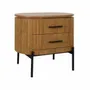 Chests of drawers - END OF SOFA 2 DRAWERS 'MALIBU' BEIGE OAK 65x42x60h - FANCY