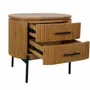 Chests of drawers - END OF SOFA 2 DRAWERS 'MALIBU' BEIGE OAK 65x42x60h - FANCY
