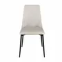 Chairs - Light grey leatherette chair - ANGEL CERDÁ