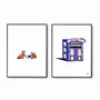 Affiches - DUOS D'AFFICHES SHOPS AND DOGS - Quand les chiens tiennent boutique - FERE