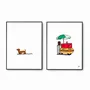 Affiches - DUOS D'AFFICHES SHOPS AND DOGS - Quand les chiens tiennent boutique - FERE