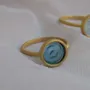 Jewelry - GOLDEN RING GAUDÍ JEWELRY CASA BATLLÓ BLUE - JOIDART