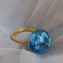 Jewelry - GOLDEN RING GAUDÍ JEWELRY BLUE - JOIDART