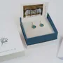 Bijoux - BOUCLES D'OREILLES CROCHET DORÉES GAUDÍ JEWELRY BLEU - JOIDART