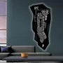 Wall lamps - New York Wall Lamp in Leather, Backlit with LED Customizable - FRANK&FRANK