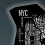 Wall lamps - New York Wall Lamp in Leather, Backlit with LED Customizable - FRANK&FRANK